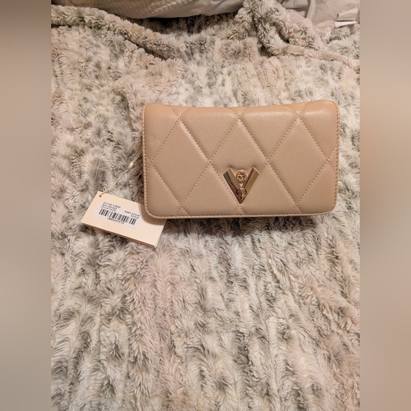 Valentino Orlandi Large Quilted Crossbody Tote - *Faux Leather* -Cream- NWT - Picture 4 of 8